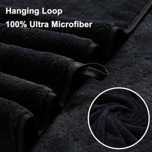 Extra Large Bath Towel Sets of 8, 2 Oversized Bath Towels, 2 Hand Towels, 4 Washcloths, 600GSM Soft Microfiber Quick Dry Highly Absorbent Bath Towels Sheets (Violet) Y75557