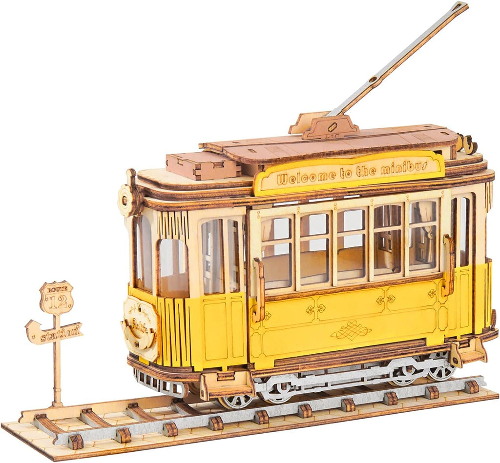 3D Wooden Puzzle Retro Car Model Q144
