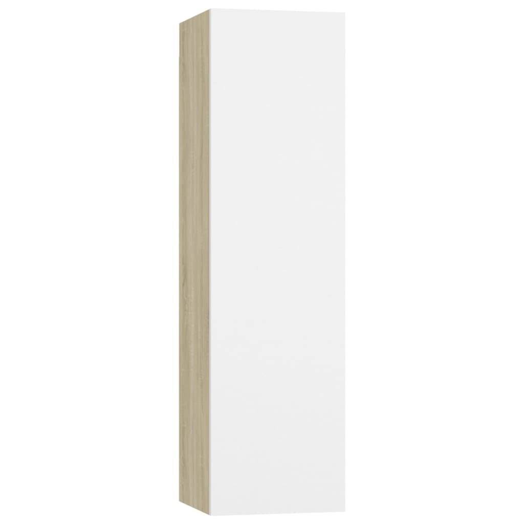 White and Sonoma Oak Chipboard TV Cabinet H8275