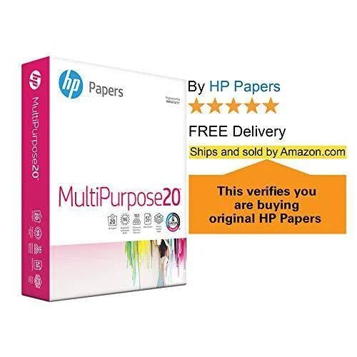 Multipurpose Ultra White 20lb 8.5x11 Letter 96 Bright 2500 Sheets Paper D15310