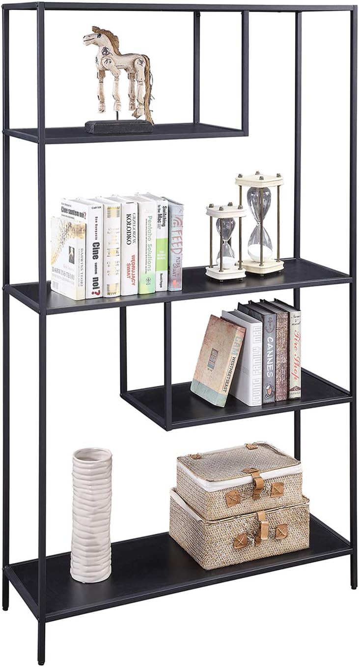 White 3-Tier Metal Bookshelf Storage Organizer I841