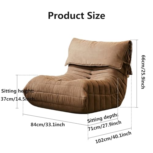 Pink Floor Sofa with Removable Headrest Y59605