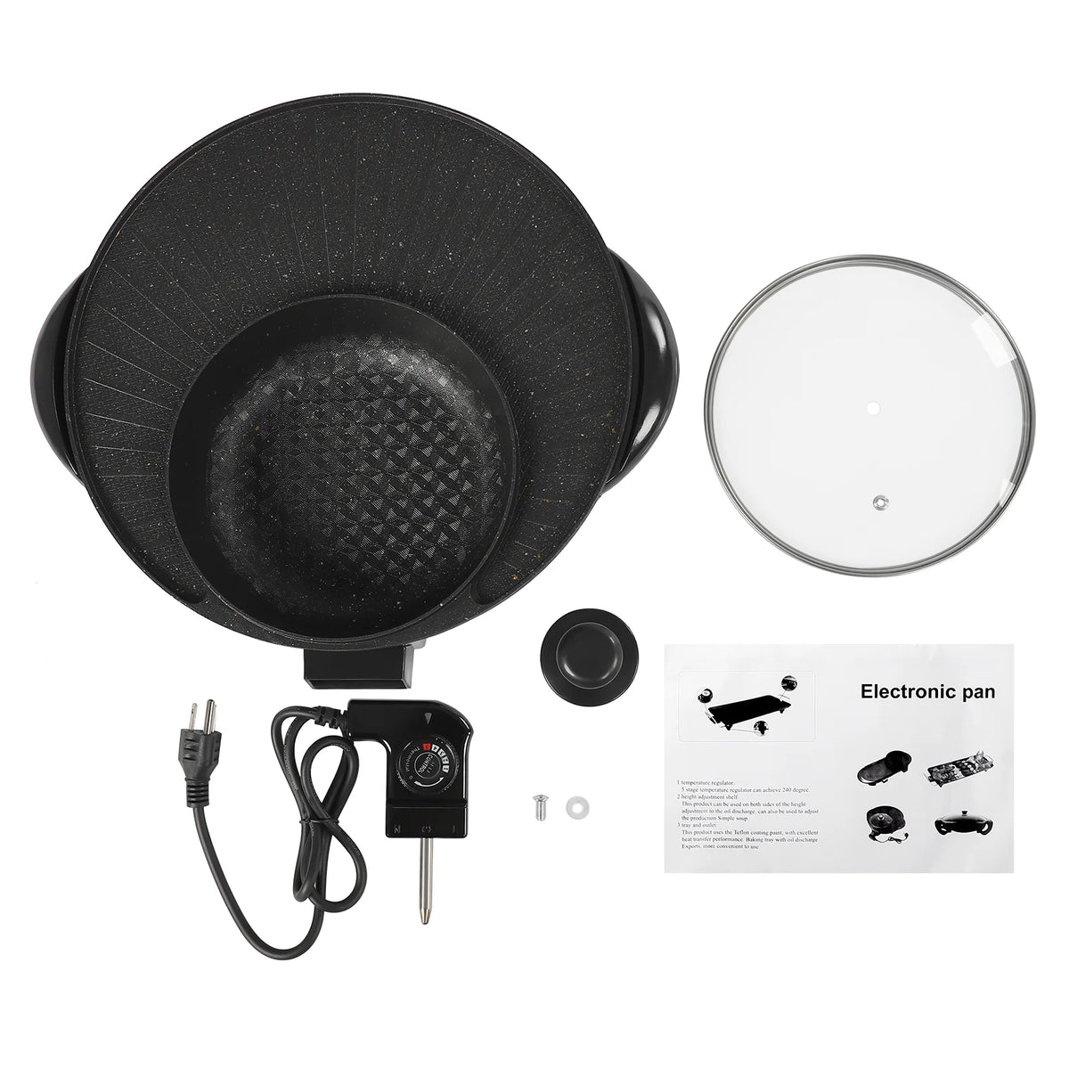 Portable Circular Hotpot Grill Combo Nonstick L17624