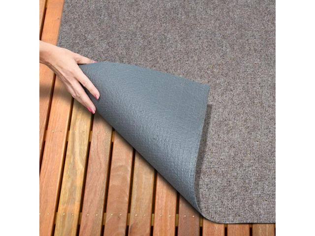 Brown 6 Feet x 20 Feet Indoor Outdoor Carpet with Rubber Backing Z292087