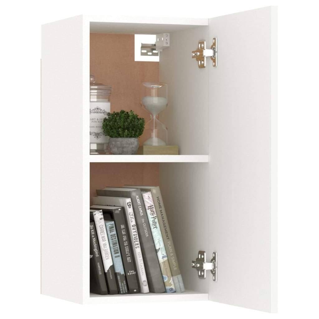 White and Sonoma Oak Chipboard TV Cabinet H8275