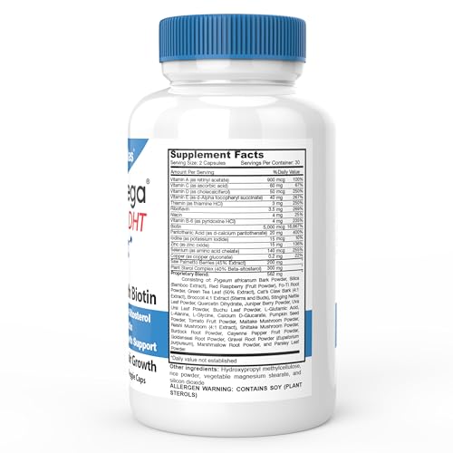 Hair Growth Supplement Biotin 5000 mcg Vitamins L262