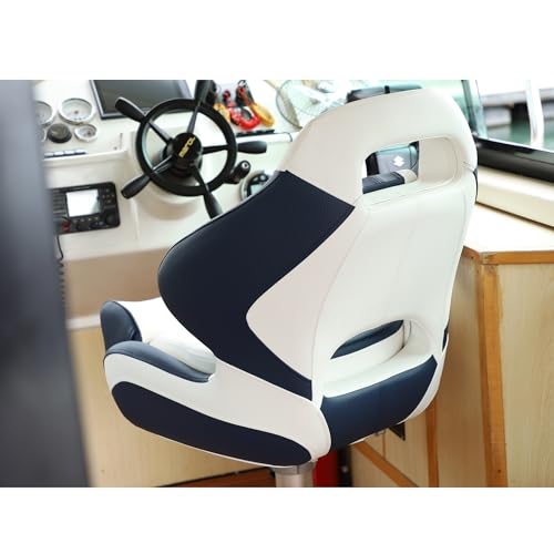Yellowish-Brown/Black Flip Up Boat Bucket Seat Z30268