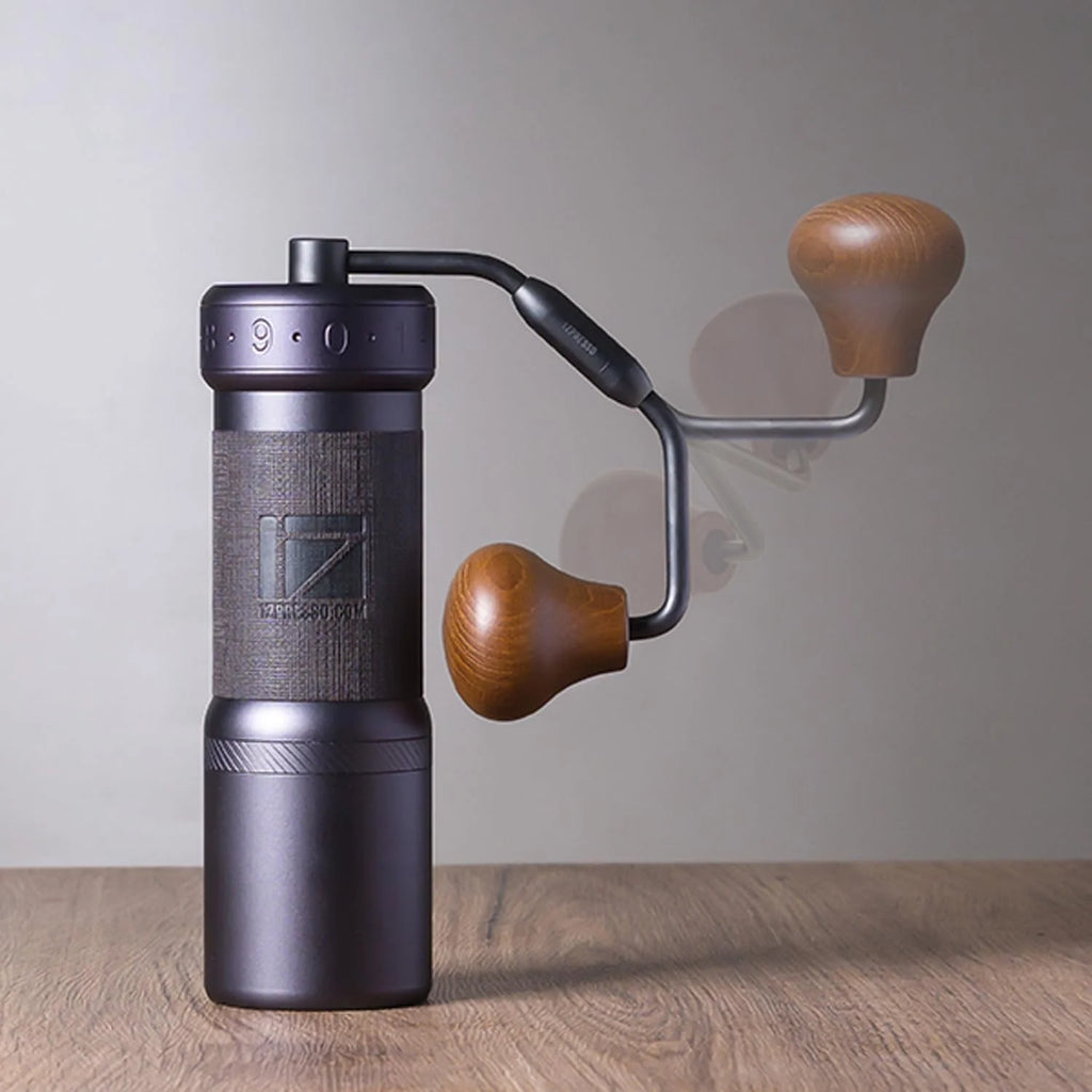 Manual Coffee Grinder Iron Gray Conical Burr Y3483