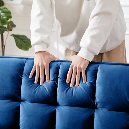 Velvet Convertible Sofa Bed with Adjustable Back E6545