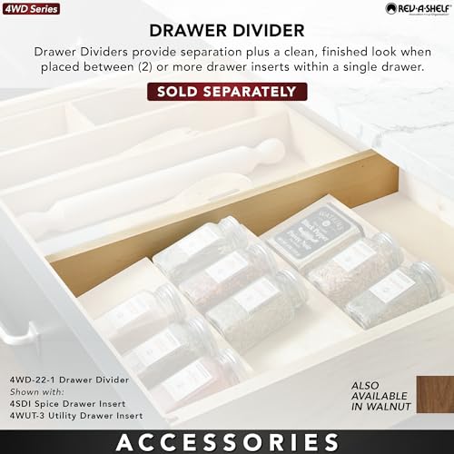 Natural Maple Wood 9 Compartment Silverware Drawer Organizer I1920