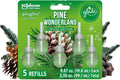 Pine Wonderland 3.35 Fl Oz 5 Count Air Freshener Refills S72995