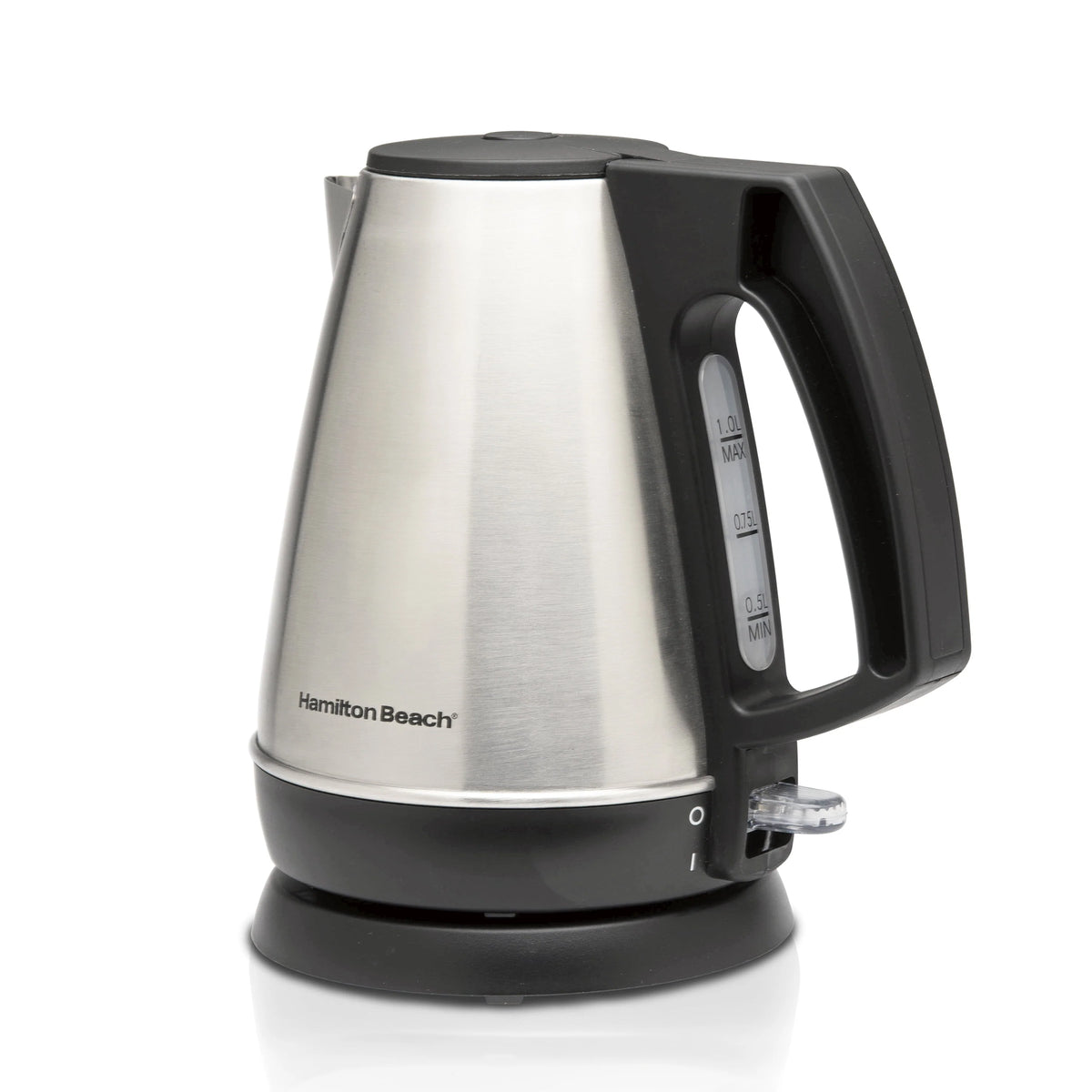 1 Liter Stainless Steel and Black Electric Kettle L51508