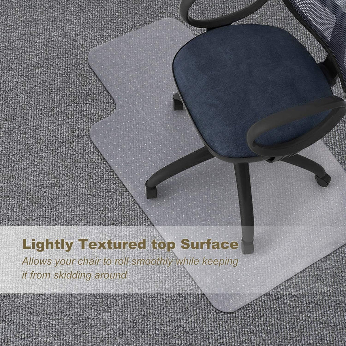 Transparent 30 X 48 with Lip Chair Mat for Carpets Y651831