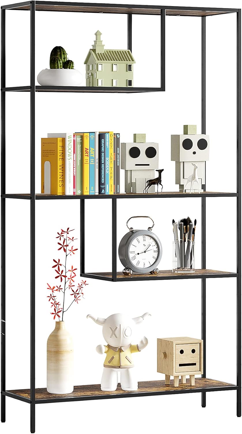 White 3-Tier Metal Bookshelf Storage Organizer I841