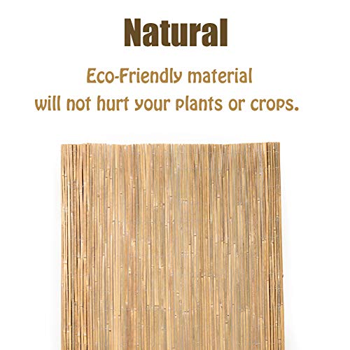Natural Bamboo Slat Screening Privacy Fence Panel Roll (1.2m x 4m) N39228