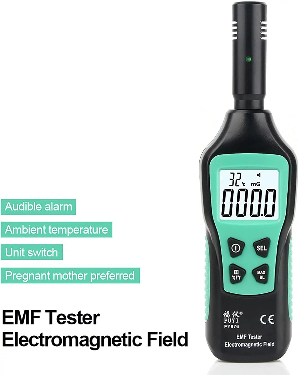 Handheld EMF Meter Digital LCD EMF Detector W11267