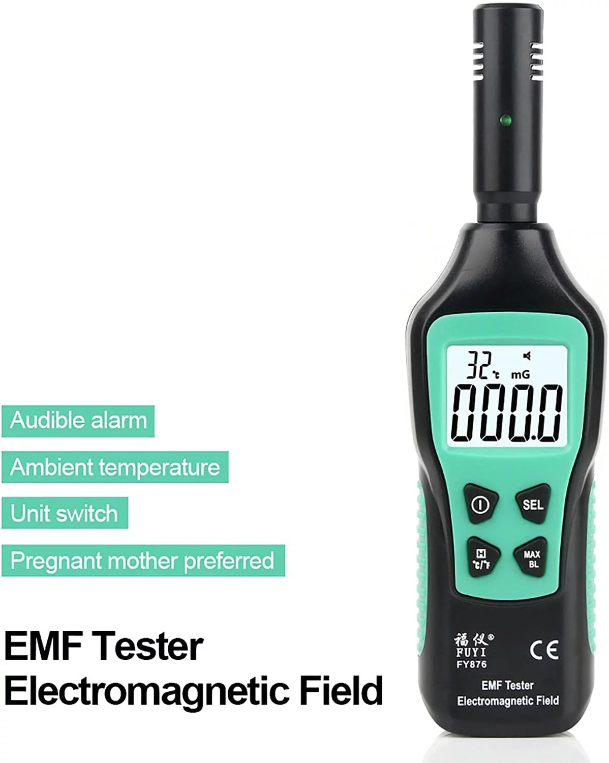 Handheld EMF Meter Digital LCD EMF Detector W11267