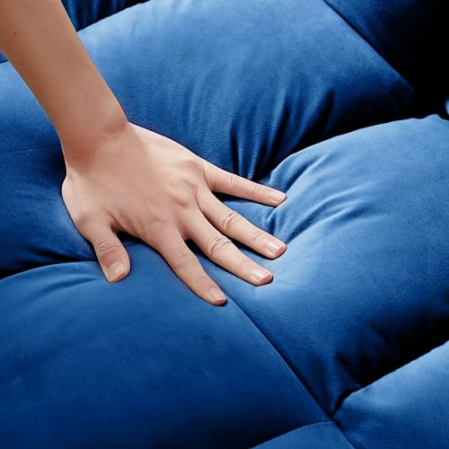 Velvet Convertible Sofa Bed with Adjustable Back E6545