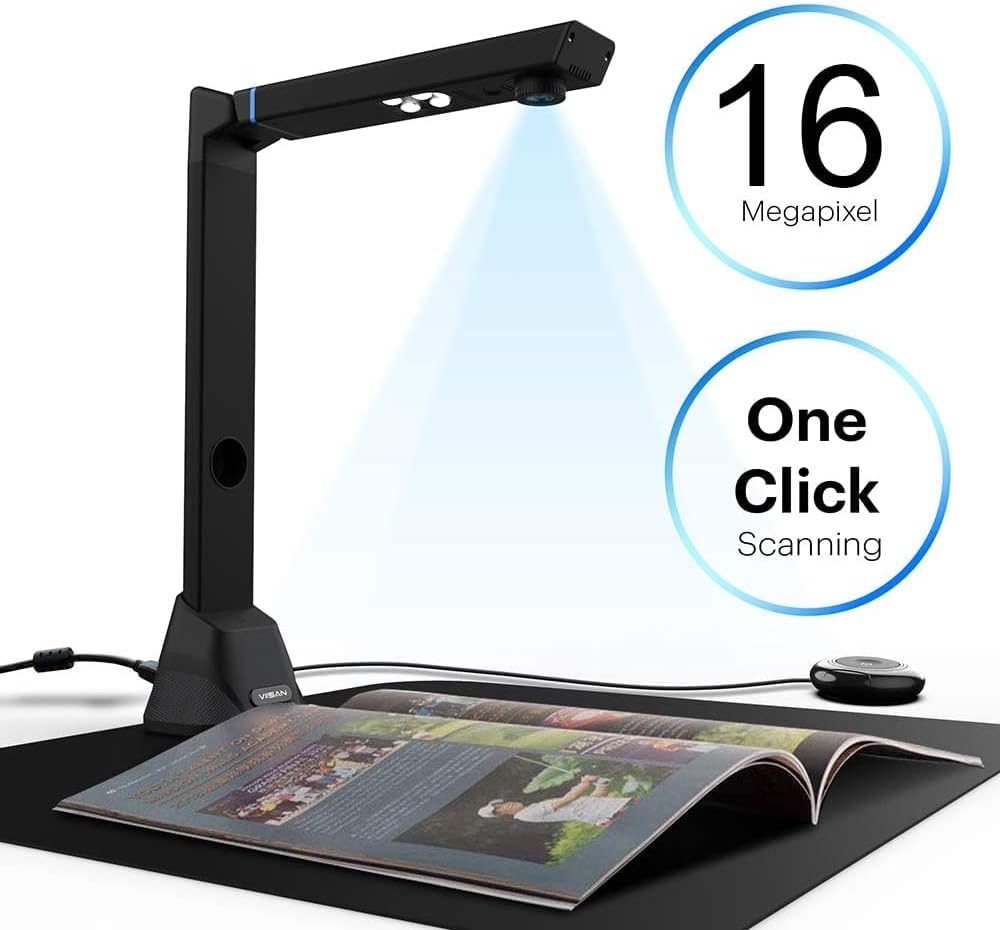 A3 Size Foldable Portable HD 16MP Book & Document Camera I5083