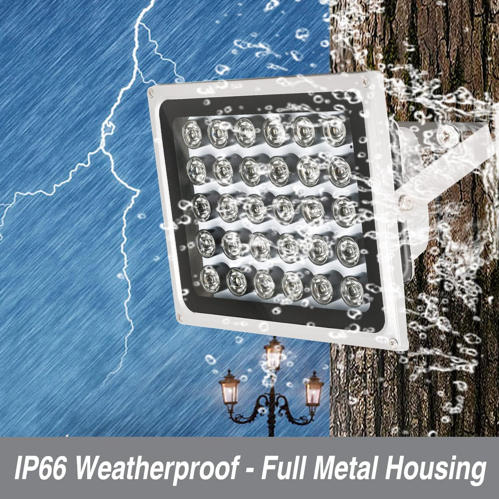 IR Illuminator 850nm 30-LEDs Waterproof Metal Housing P67487