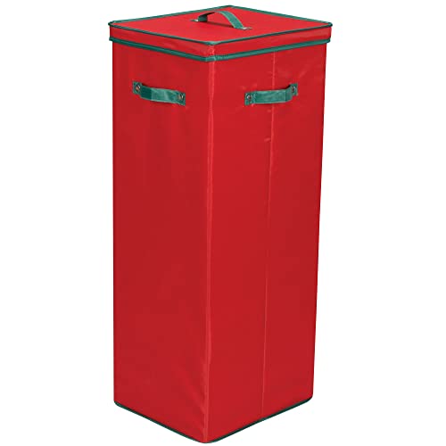 Medium Red Christmas Tree Ornament Storage Box B5756