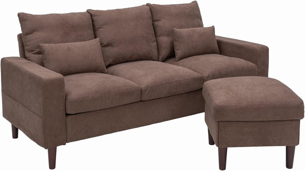 Convertible Sectional L-Shaped Fabric Sofa T813