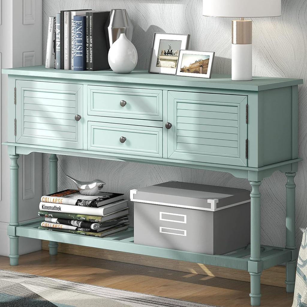 47'' Console Table with 2 Drawers, 2 Cabinets and 1 Shelf N782