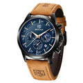 Mens Watch Analog Quartz Chronograph Waterproof Luminous Date Stainless Steel Bracelet W9658