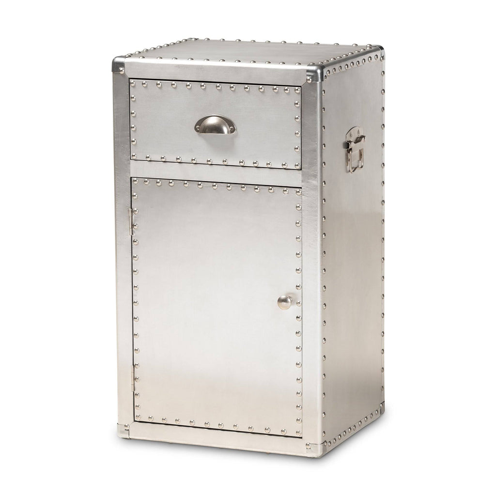 Metal 1-Door Accent Storage Cabinet A3728