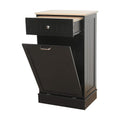 White Tilt Out Trash Cabinet with Cutting Board M3092