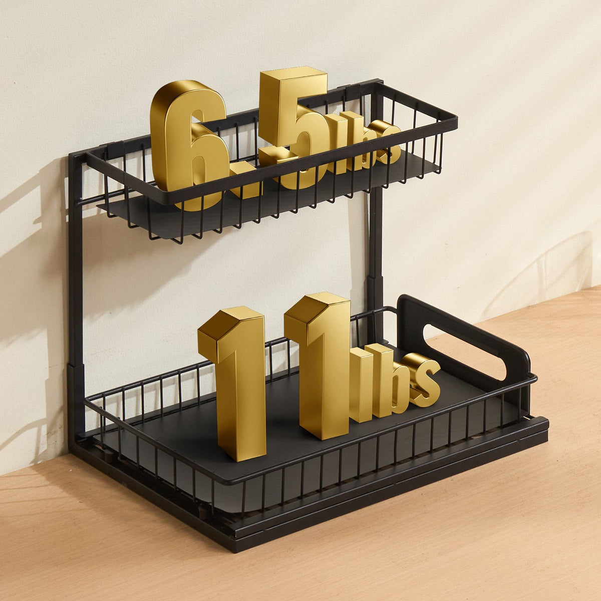 2-Tier Pull Out Cabinet Organizer X823