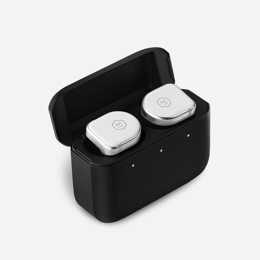 True Wireless Earphones White Ceramic Stainless Steel Case F14757