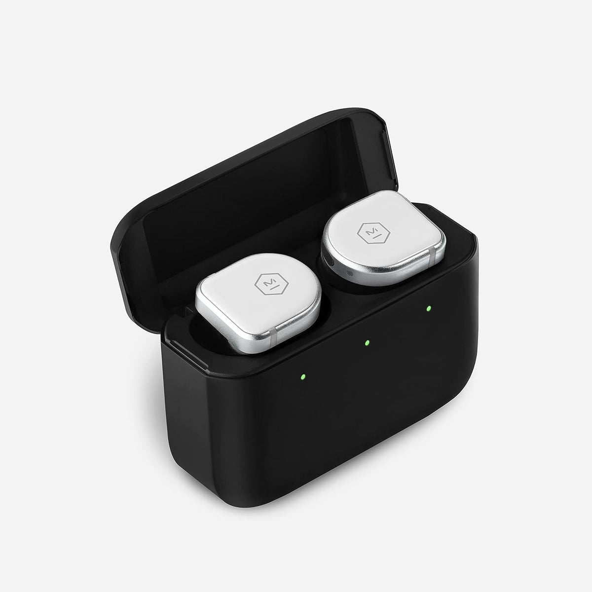 True Wireless Earphones White Ceramic Stainless Steel Case F14757
