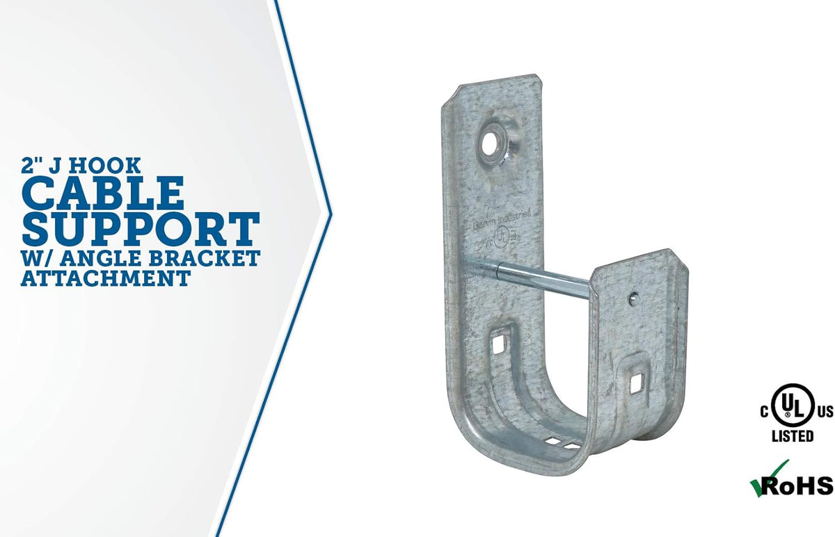1-5/16 Inch Zinc Plated Steel J-Hook, 50 Pack X280