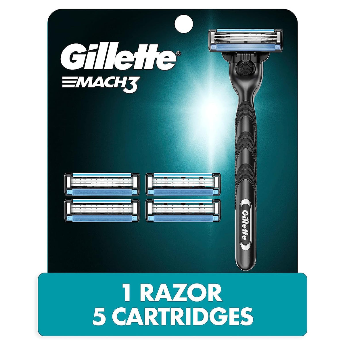 Mach3 Razor Handle + 5 Blade Refills P816