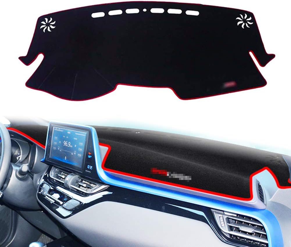 Black Center Console Cover Dash Mat Protector Carpet N28666