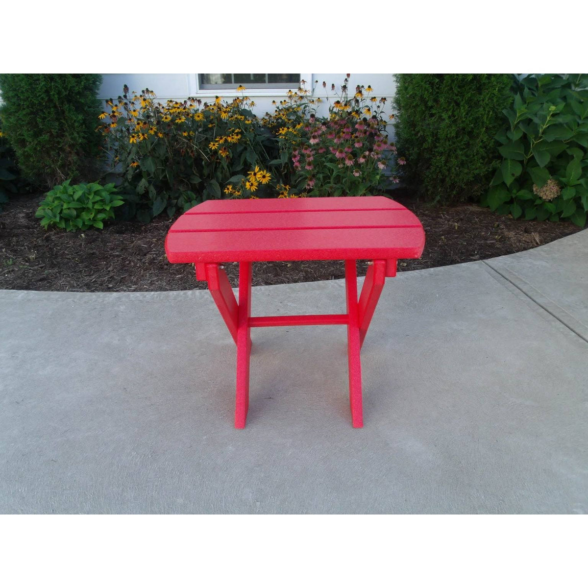 Lime Green Recycled Poly Lumber Folding End Table E2790