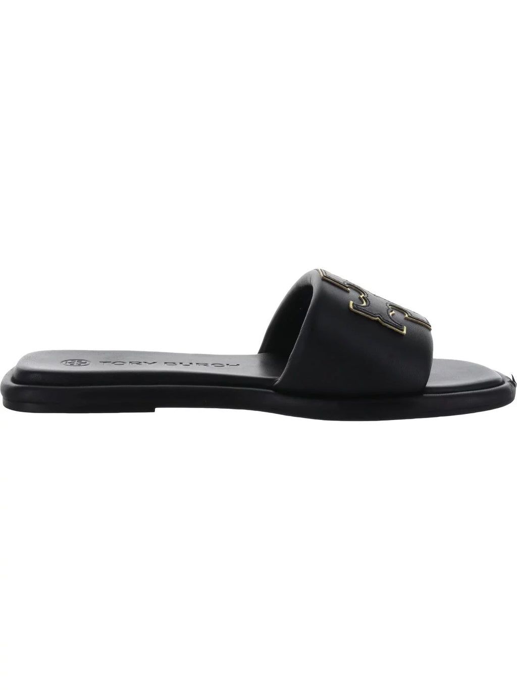 Women's Leather Flat Slide Sandals K903