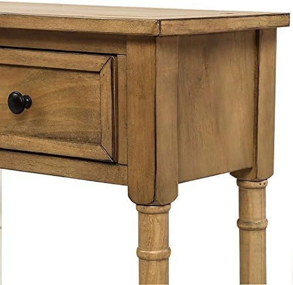 Solid Wood Console Table with 2 Drawers Y682012