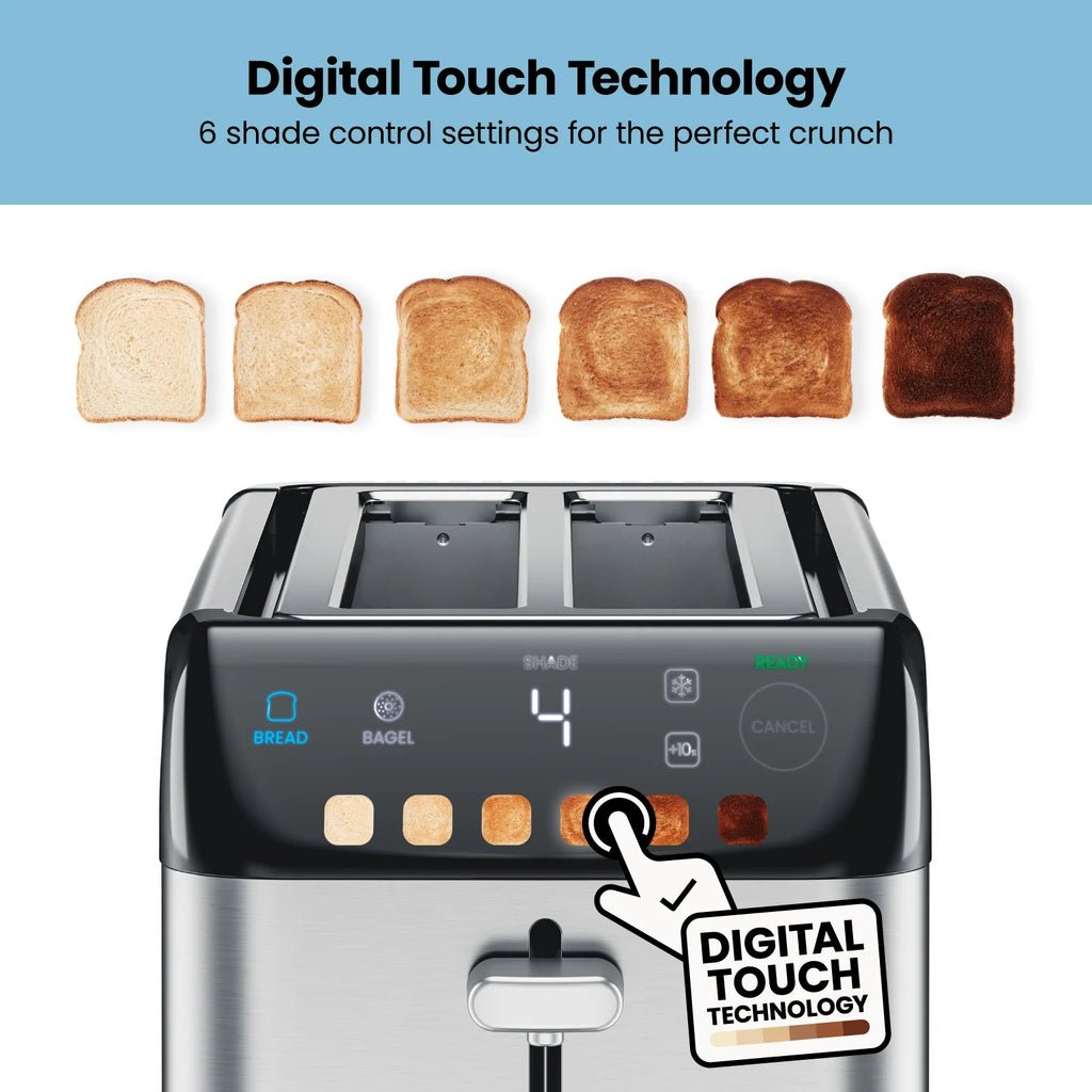 4 Slice Digital Toaster with Extra-Wide Slots Z490