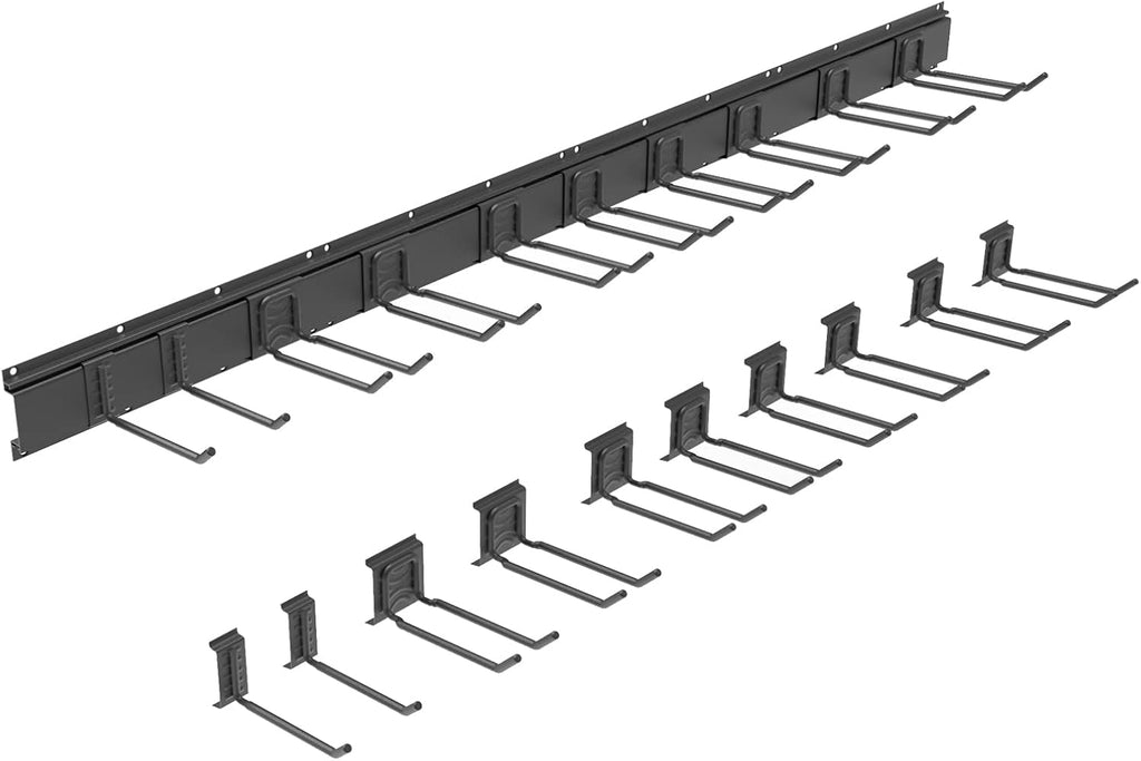 64INCH 4 Rail Aluminum Steel Wall Mount Tool Organizer, Pack of 2 N672090