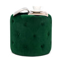 Round Velvet Ottoman H2879