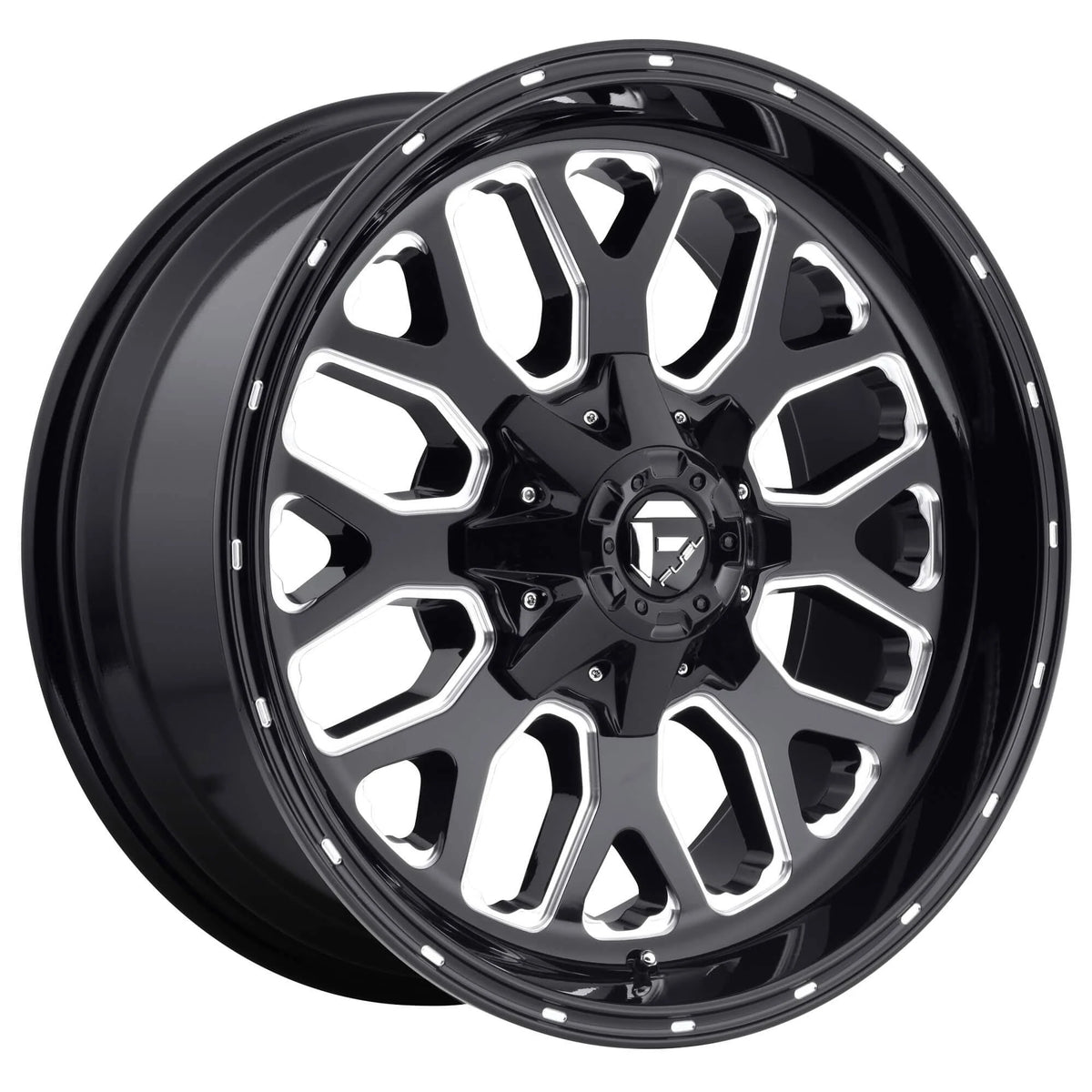 Gloss Black Milled 20x9 Wheel N1930