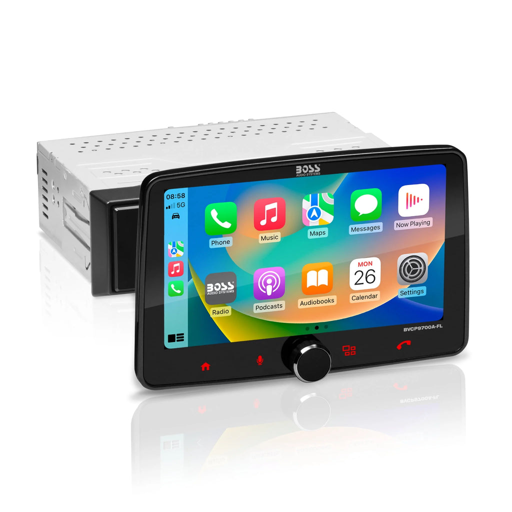 Single Din 7 Inch Touchscreen Car Stereo with Apple CarPlay Android Auto Bluetooth F804418