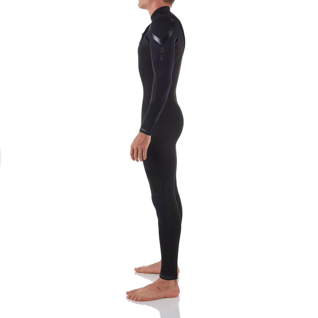 Black 4/3 mm Neoprene Surfing Wetsuit I2874