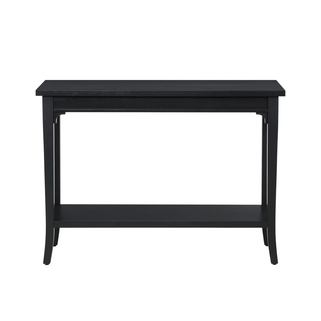 Console Table with Lower Shelf and Solid Wood Frame D10195