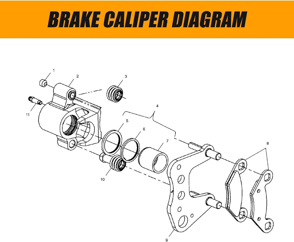 Rear Left & Right Brake Caliper Assembly Pack of 2 D5732