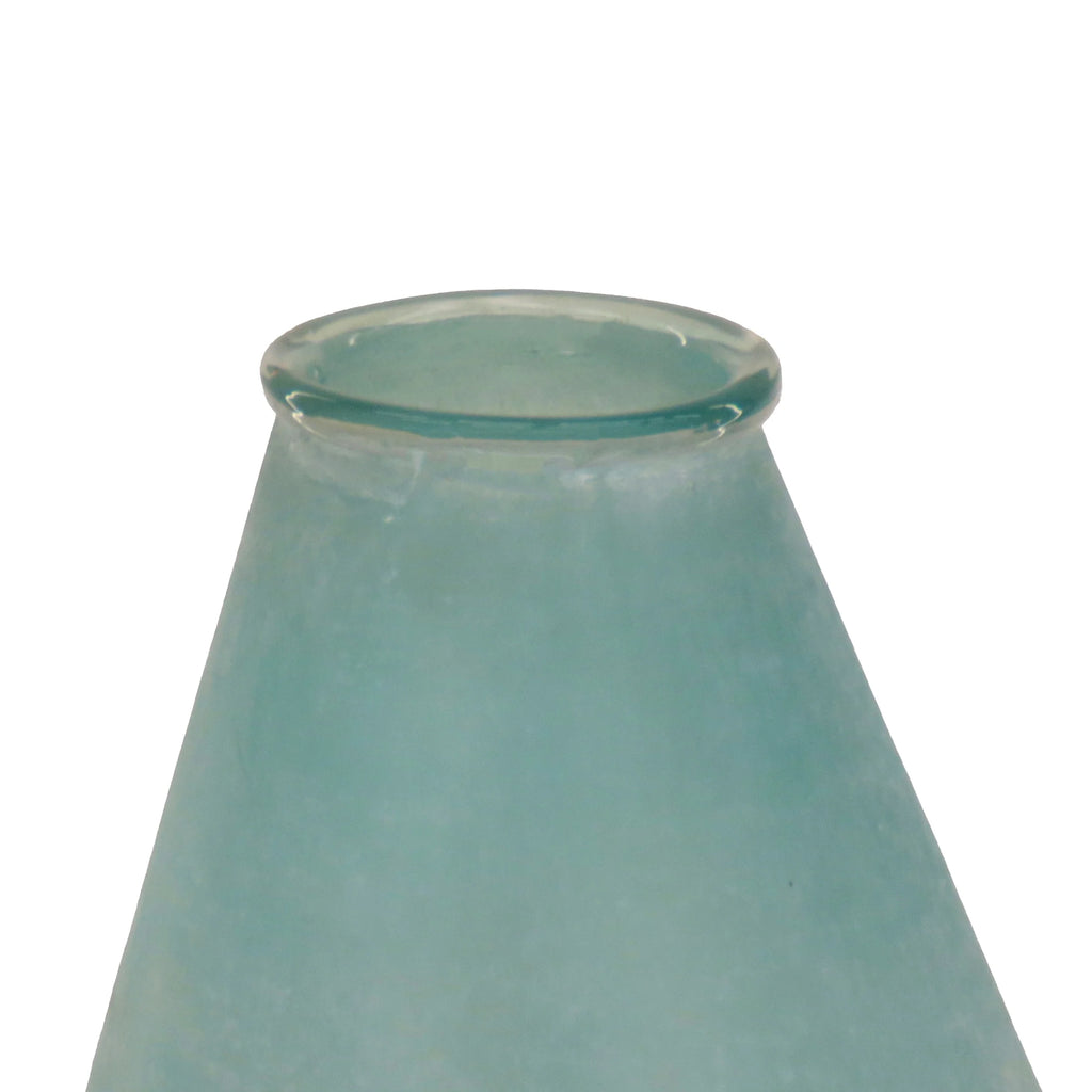 13" Turquoise Vase Q409
