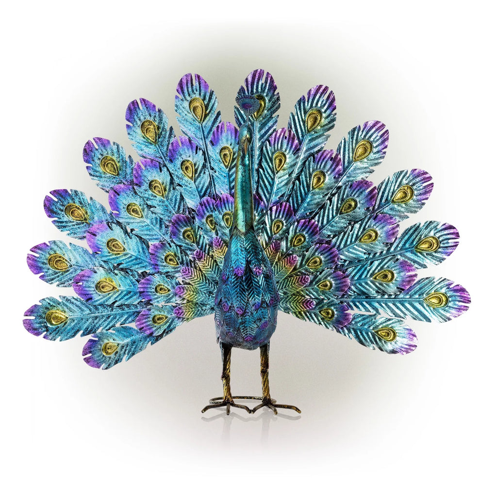 22" Peacock Garden Statue D764