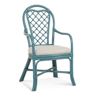 White Performance Fabric Arm Chair (Set of 2) P676